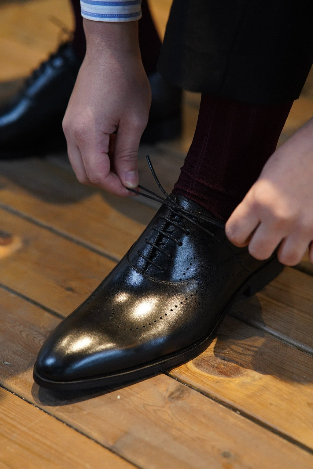 Brown Patina Luxury Italian Cut Oxford Shoes | LUXE & CRAFT