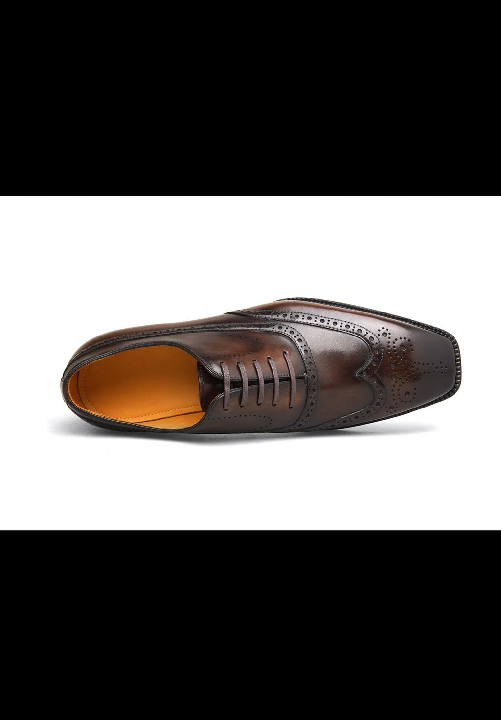 Brown Full Oxford Brogue Shoes | LUXE & CRAFT