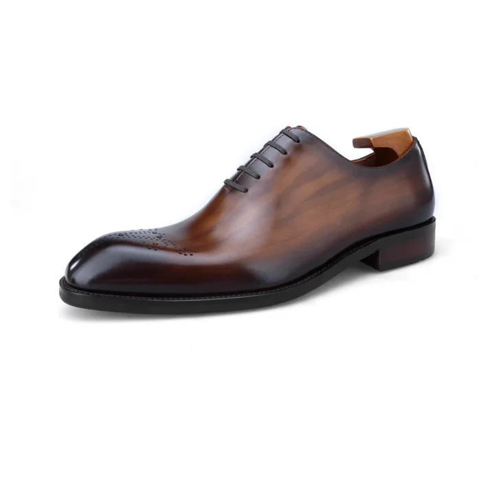 Black Italian Wingtip Wholecut Shoes | Luxe & Craft