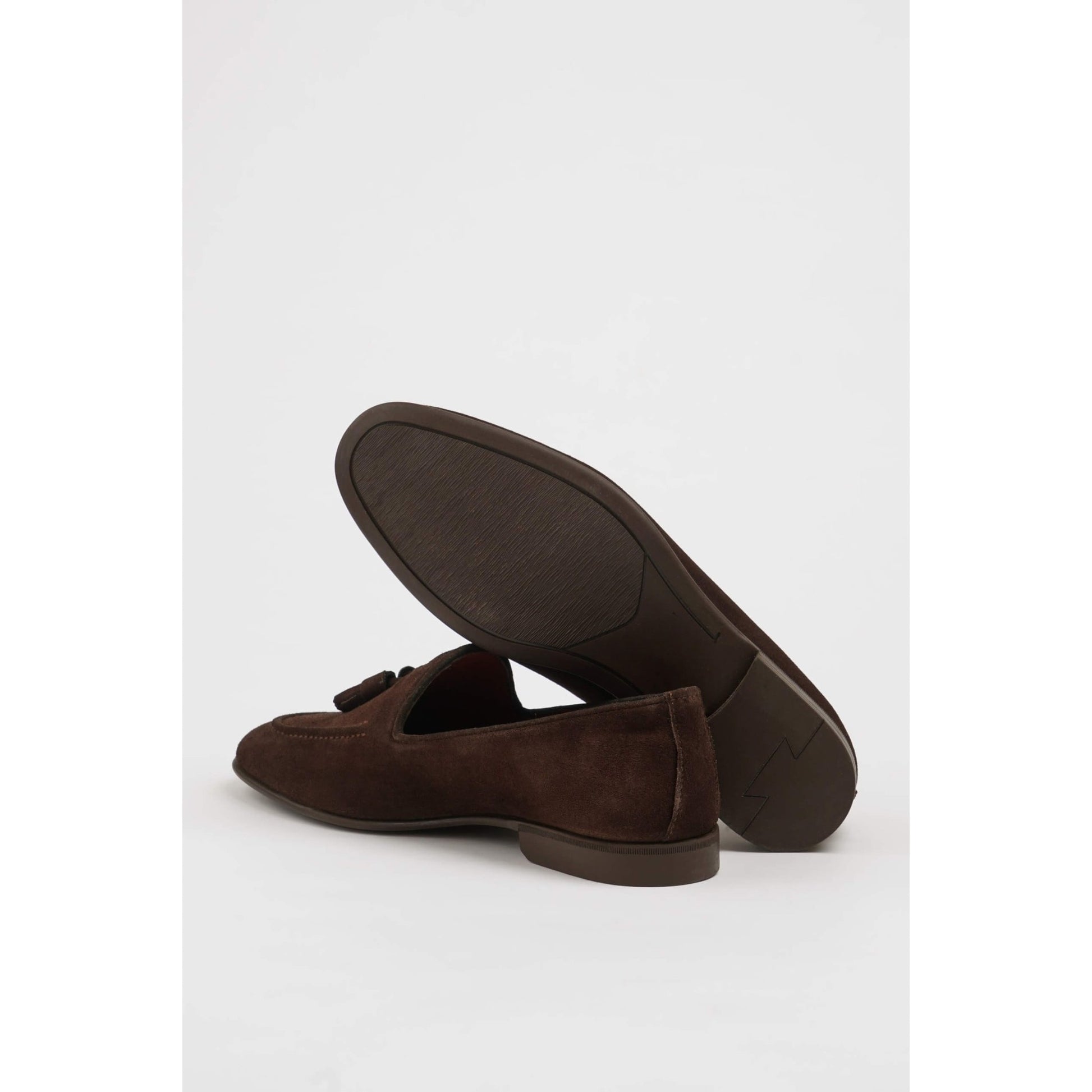 Olive Green Suede Tassel Loafers for Men – Classic & Comfortable | Luxe & Crafts