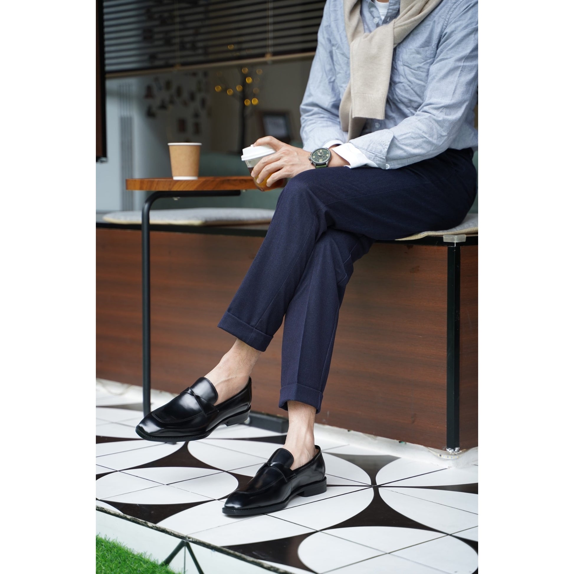 Premium Black Dress Loafers – Italian-Style Finish | Luxe & Craft
