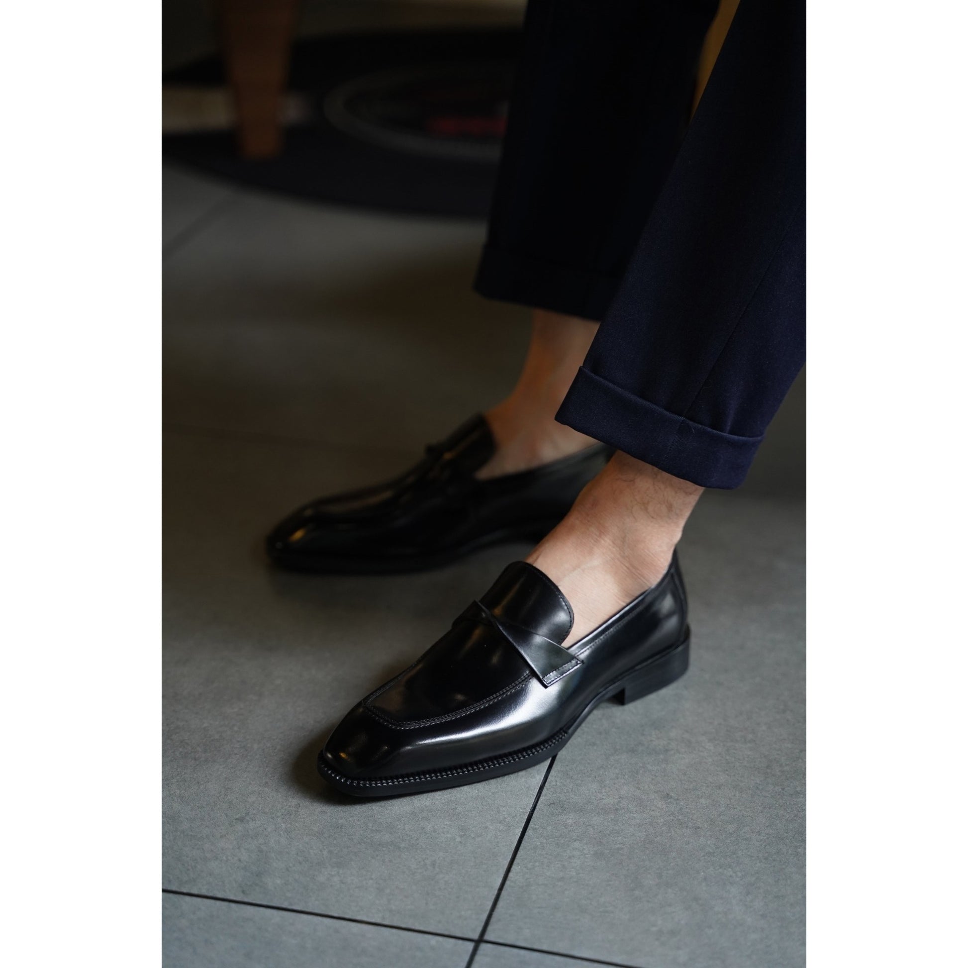 Premium Black Dress Loafers – Italian-Style Finish | Luxe & Craft