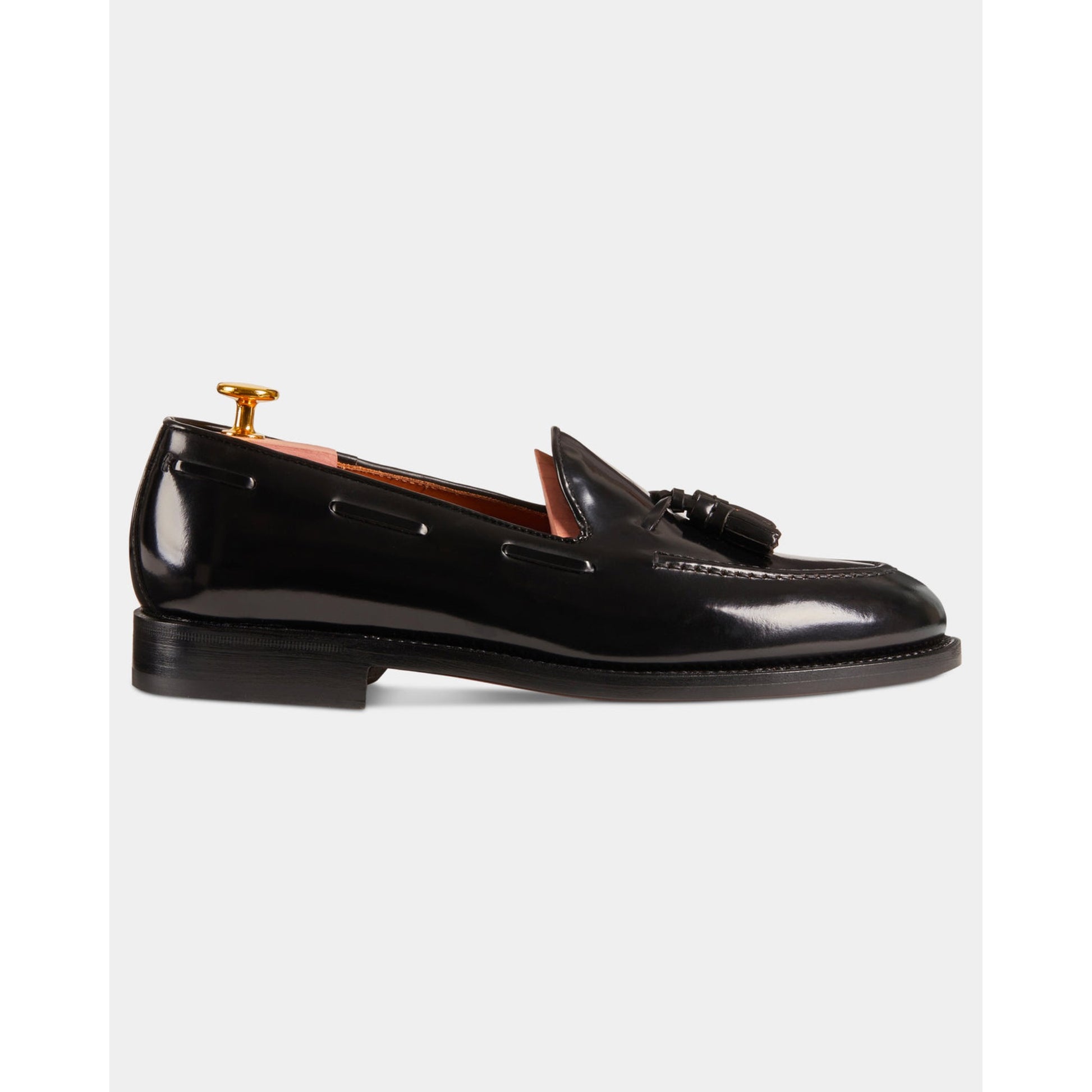 Classic Black Patent Leather Tassel Loafers | Luxe & Crafts