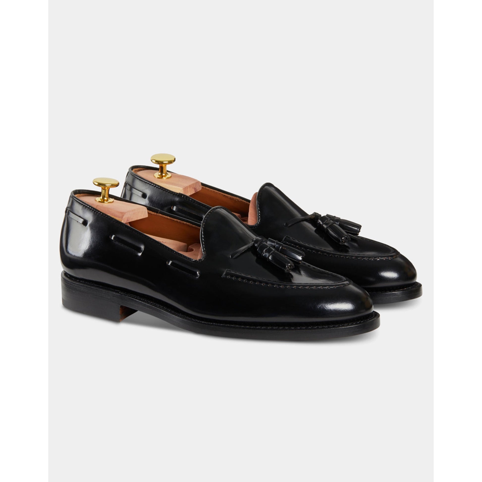 Classic Black Patent Leather Tassel Loafers | Luxe & Crafts